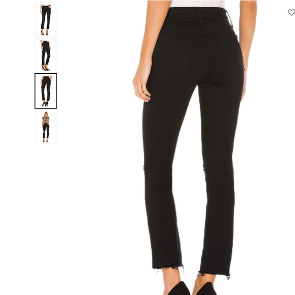MOTHER The Rascal Ankle Fray Guilty As Sin Black Jeans - Size 32 - Picture 3 of 15
